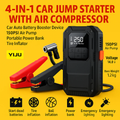 Heavy-Duty 4-in-1 Car Jump Starter with Air Pump and Power Bank