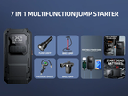 Heavy-Duty 4-in-1 Car Jump Starter with Air Pump and Power Bank